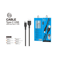 KM-207 CABLE TYPE-C 1M [NEGRO]