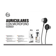 KM-U106 AURICULARES CABLE...