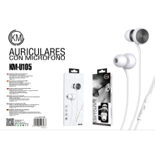 KM-U105 AURICULARES IN-EAR...