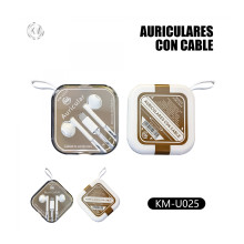 KM-U025 AURICULARES CABLE...