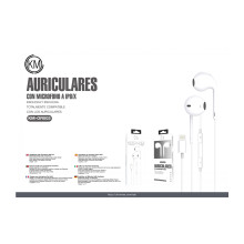 KM-OR003 AURICULARES CABLE...